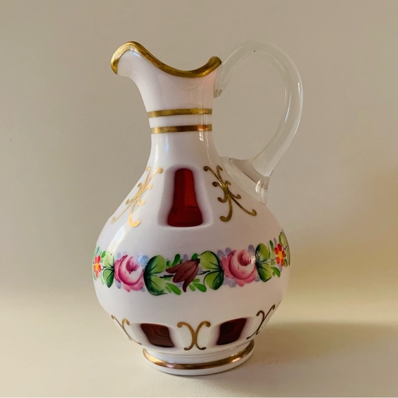 Bohemia Art Glass Czech Cased Glass 6” - Picture 1 of 11